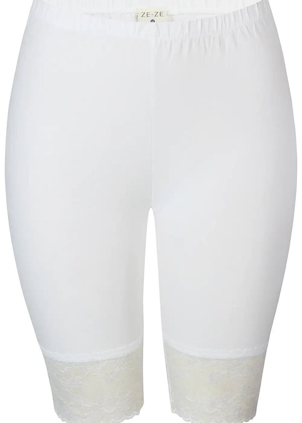 Biker pitsishortsit zeze malus 889 valkoinen | caprit ja shortsit