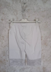 Biker pitsishortsit zeze malus 889 valkoinen | caprit ja shortsit