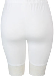 Biker pitsishortsit zeze malus 889 valkoinen | caprit ja shortsit