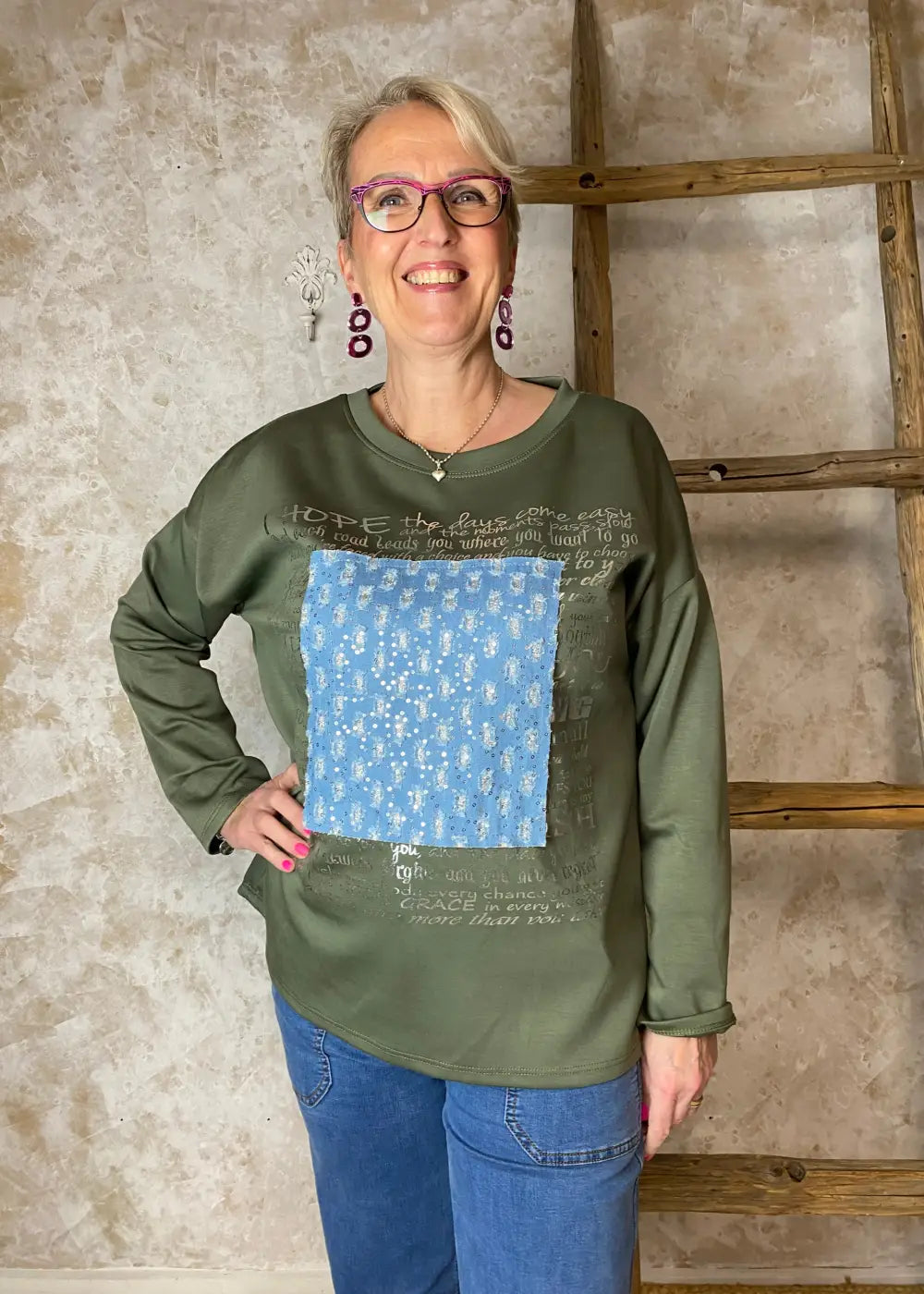 Collegepusero clarita eri värejä 0325 - vihreä - huppari