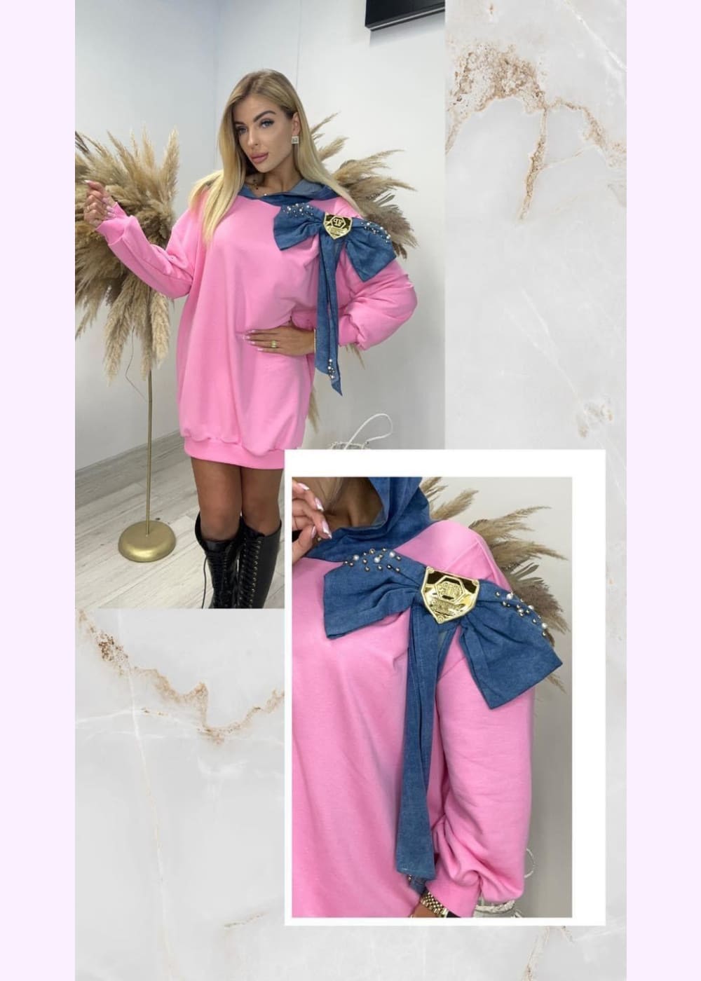 Collegetunika paparazzi 1634 pinkki 1023 - college