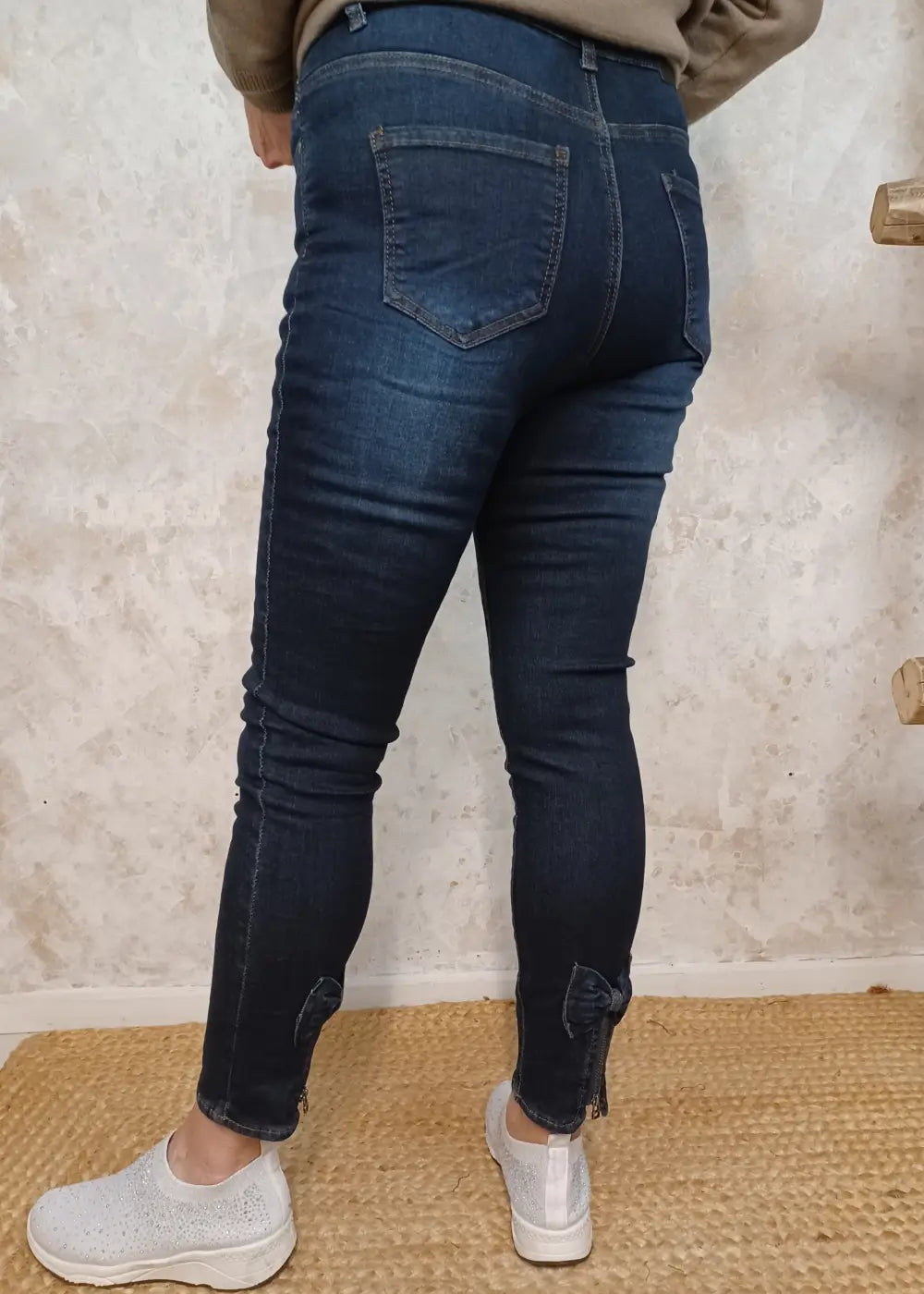 Farkku mapp bow rusetti tummapesu - farkku