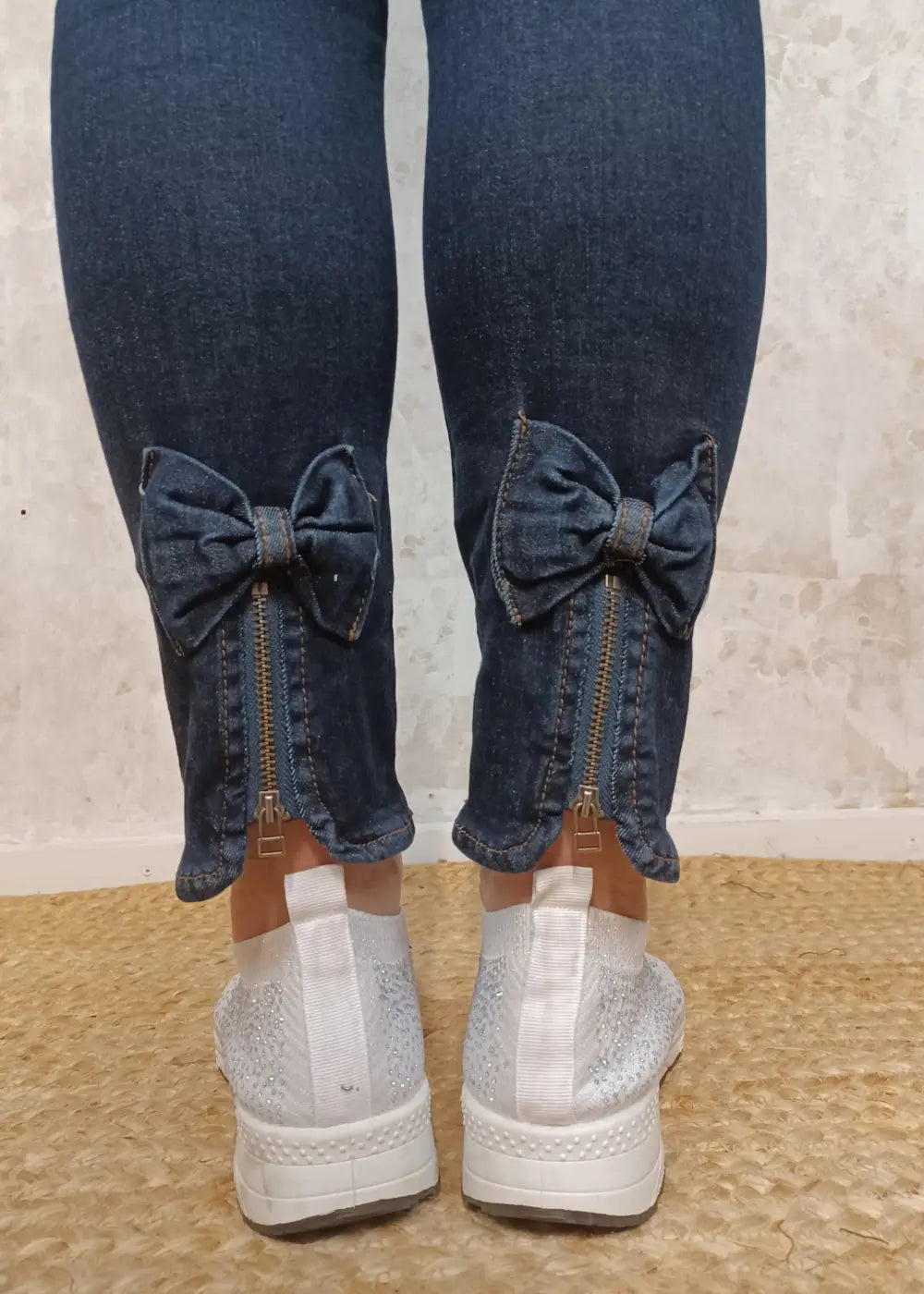 Farkku mapp bow rusetti tummapesu - farkku