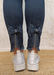 Farkku mapp bow rusetti tummapesu - farkku