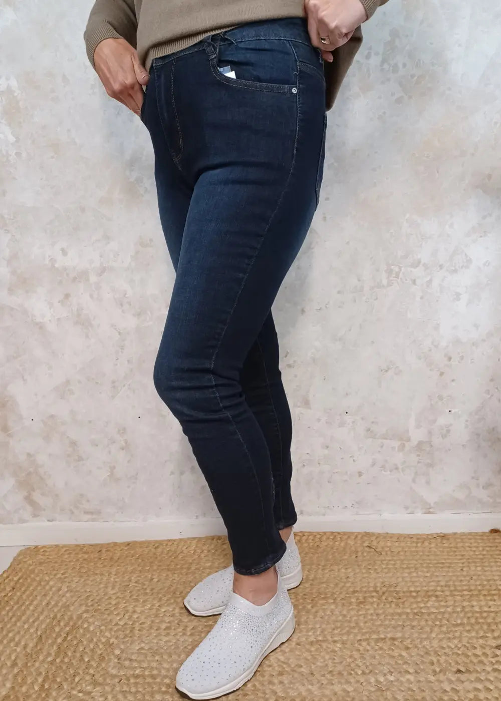 Farkku mapp bow rusetti tummapesu - farkku