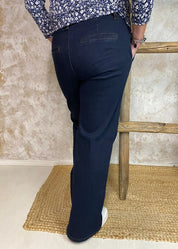 Farkku mapp chino flare dark 0225 | farkku