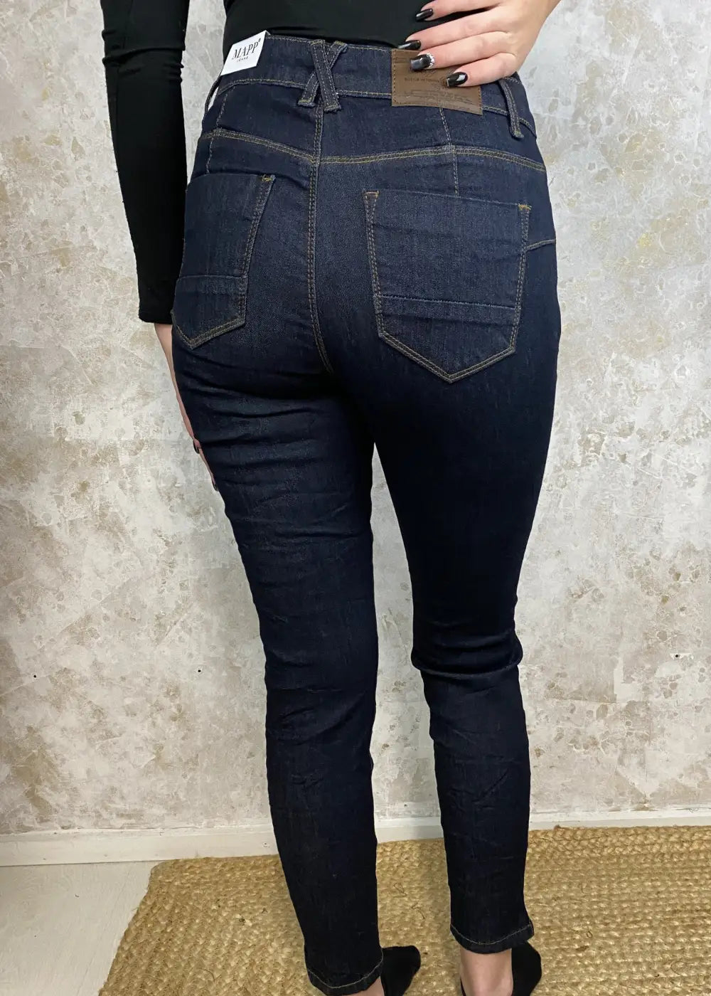 Farkku mapp eline push up lahje 68 tummapesu - farkku