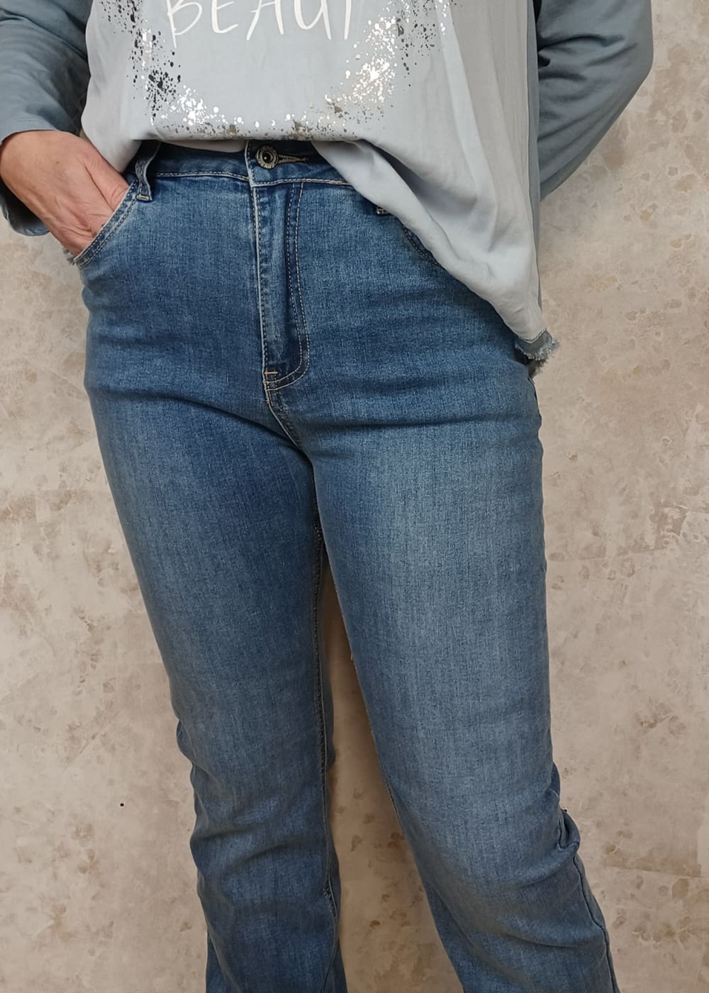 Farkku mapp ivana high rise sininen - farkku