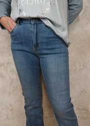 Farkku mapp ivana high rise sininen - farkku