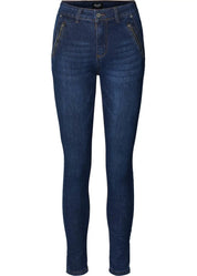 Farkku mapp katy tummapesu kulutettu - farkku