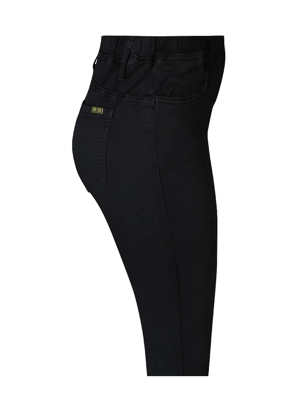 Huippumukavat, joustavat jeggingsit korkealla vyötäröllä, ilman vetoketjua, taskuilla ja kapenevalla lahkeella.