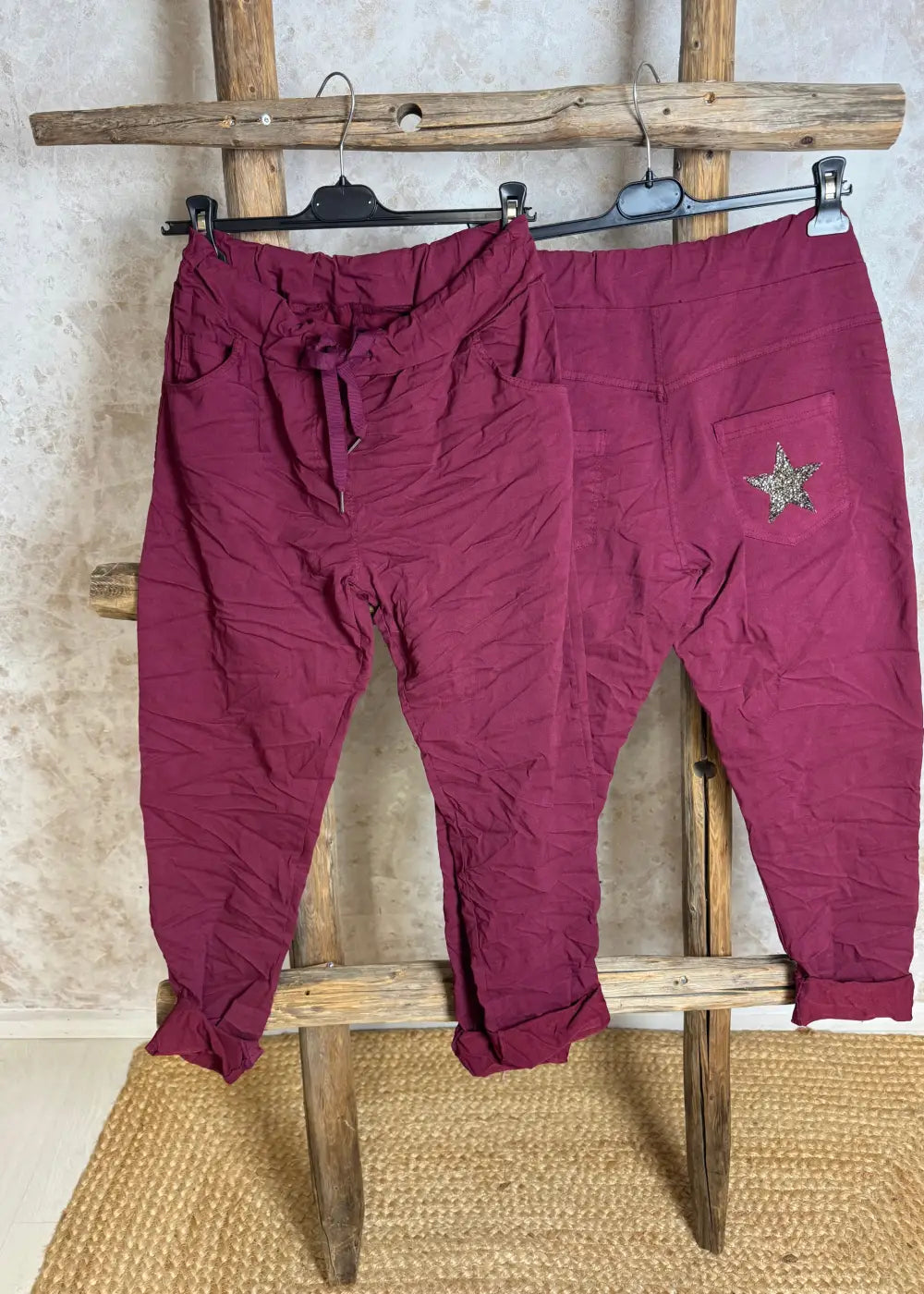 Housut flashstar eri värejä | viininpunainen | housut