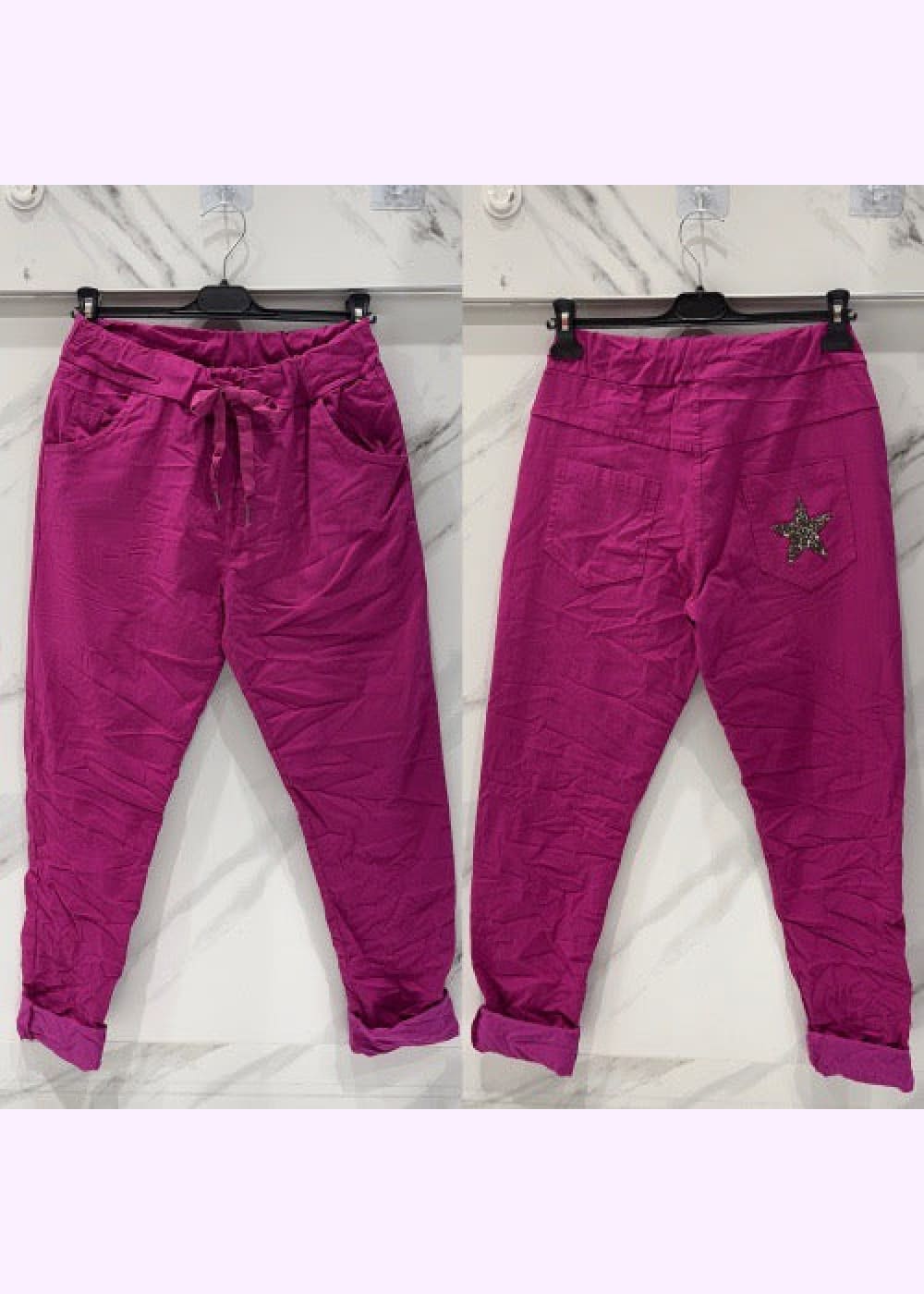 Housut flashstar eri värejä - fuksia - housut