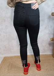 Housut idodo florida musta 0923 - housut