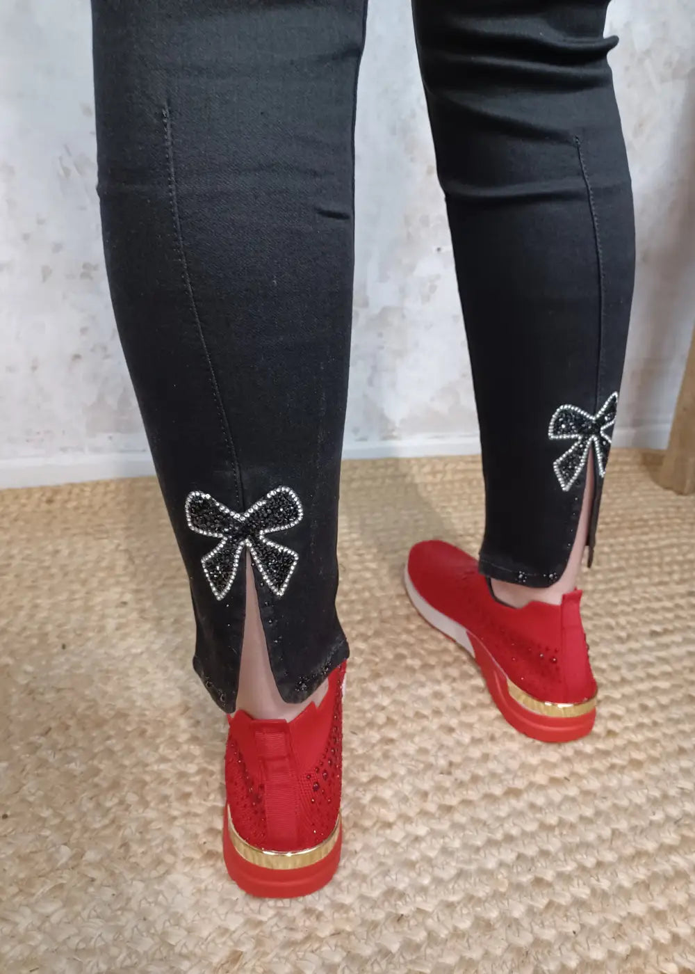 Housut idodo florida musta 0923 - housut