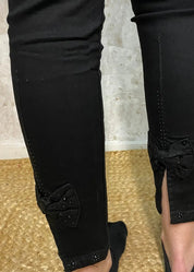 Housut idodo julietta musta 0923 - housut