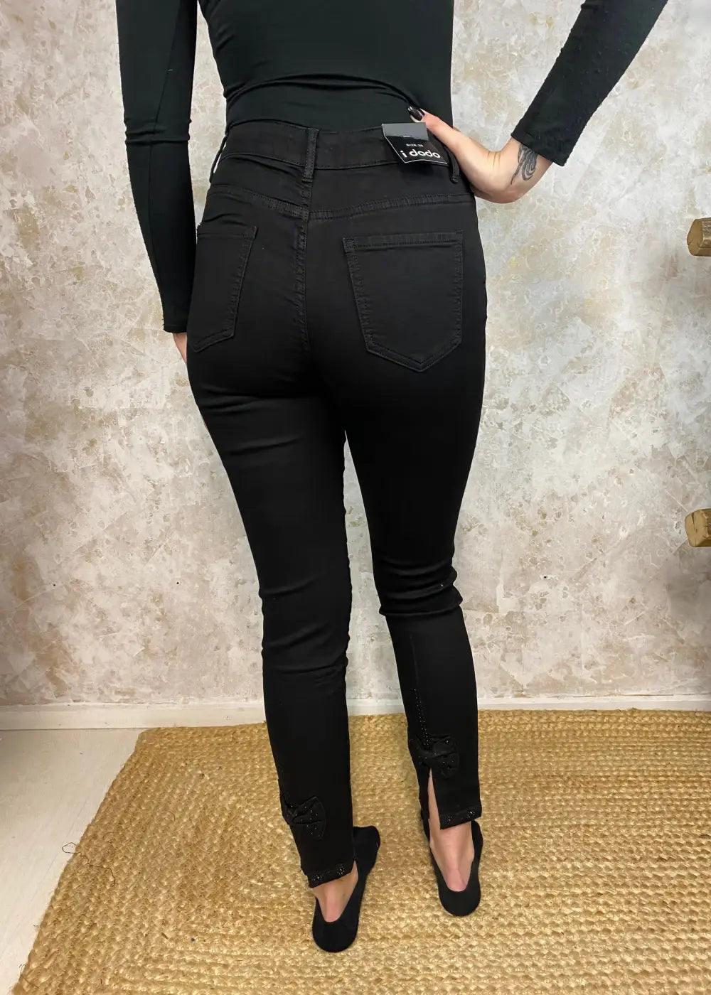 Housut idodo julietta musta 0923 - housut