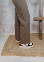 Housut mapp fox wide ruskea - housut