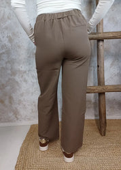 Housut mapp fox wide ruskea - housut