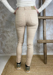 Housut mapp patti twill beige 0424