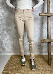 Housut mapp patti twill beige 0424