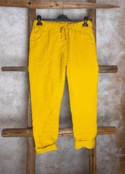 Housut siria xxl eri värejä 0525 | sinapinkeltainen | housut