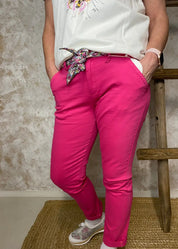 Housut z&z chino doreen fuksia 0324