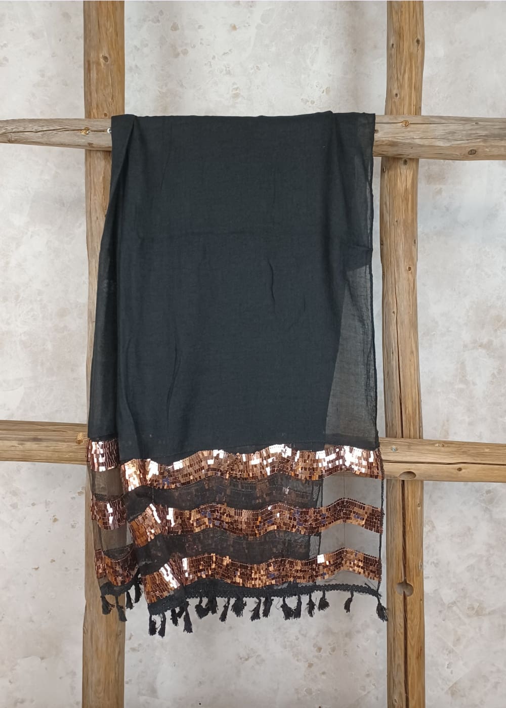 Huivi boble yf 4877 paljetti/tupsu erilaisia - asuste