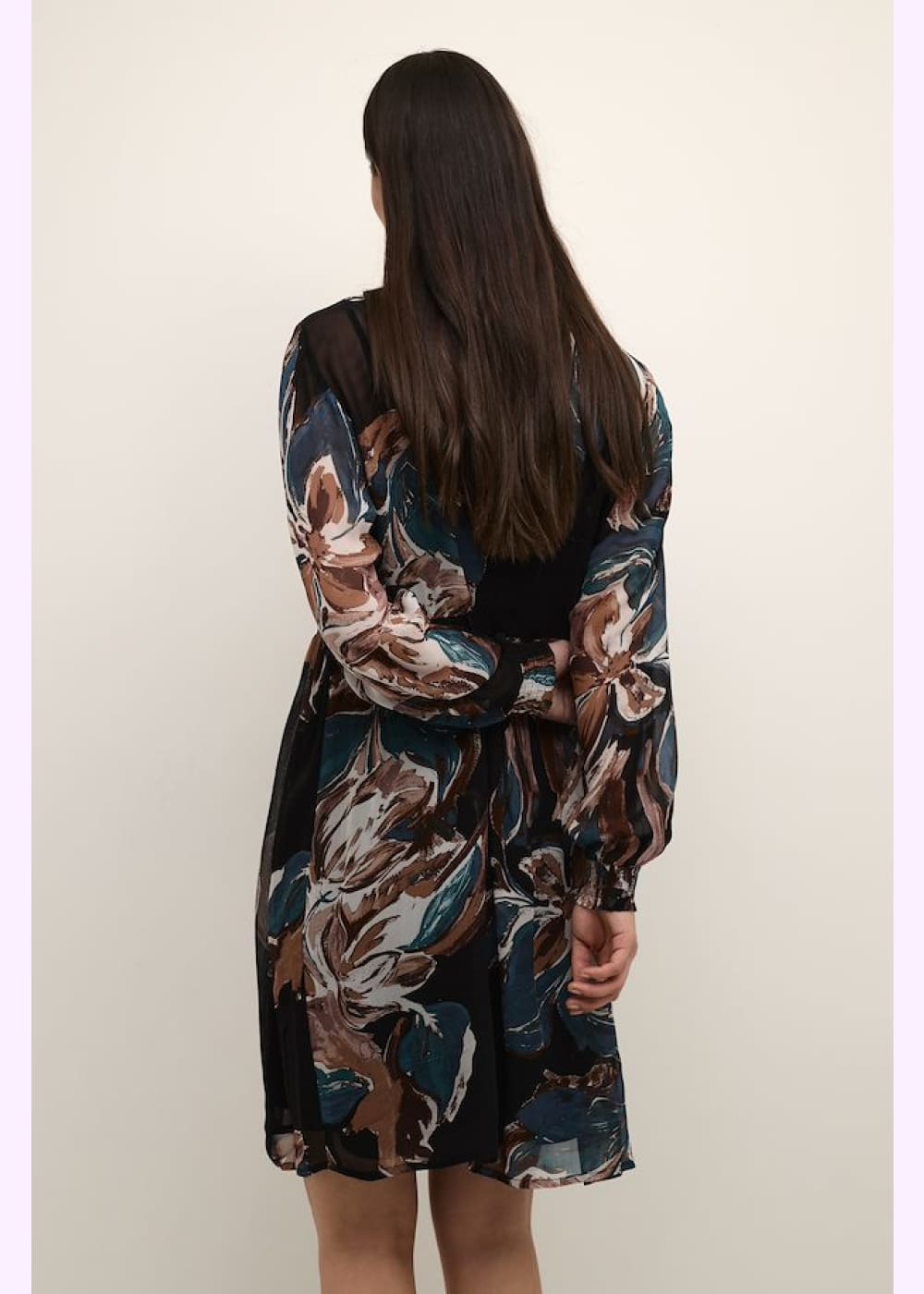 Mekko cream jasmina musta 0923 - mekko