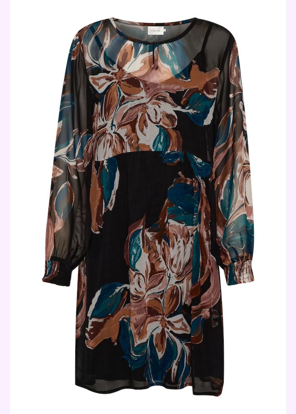 Mekko cream jasmina musta 0923 - mekko