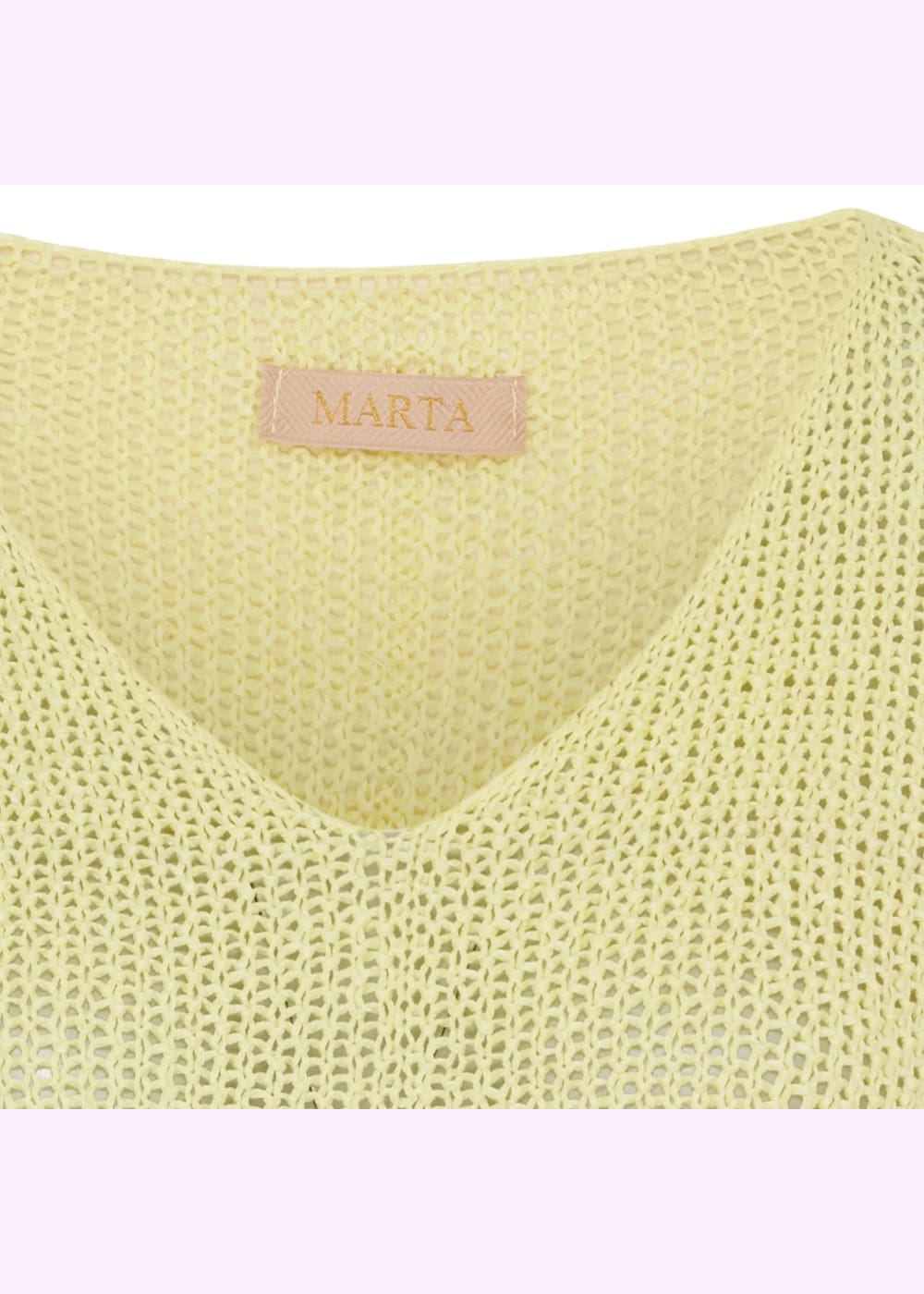 Neule marta du chateau betina vaaleankeltainen 0525 - neule