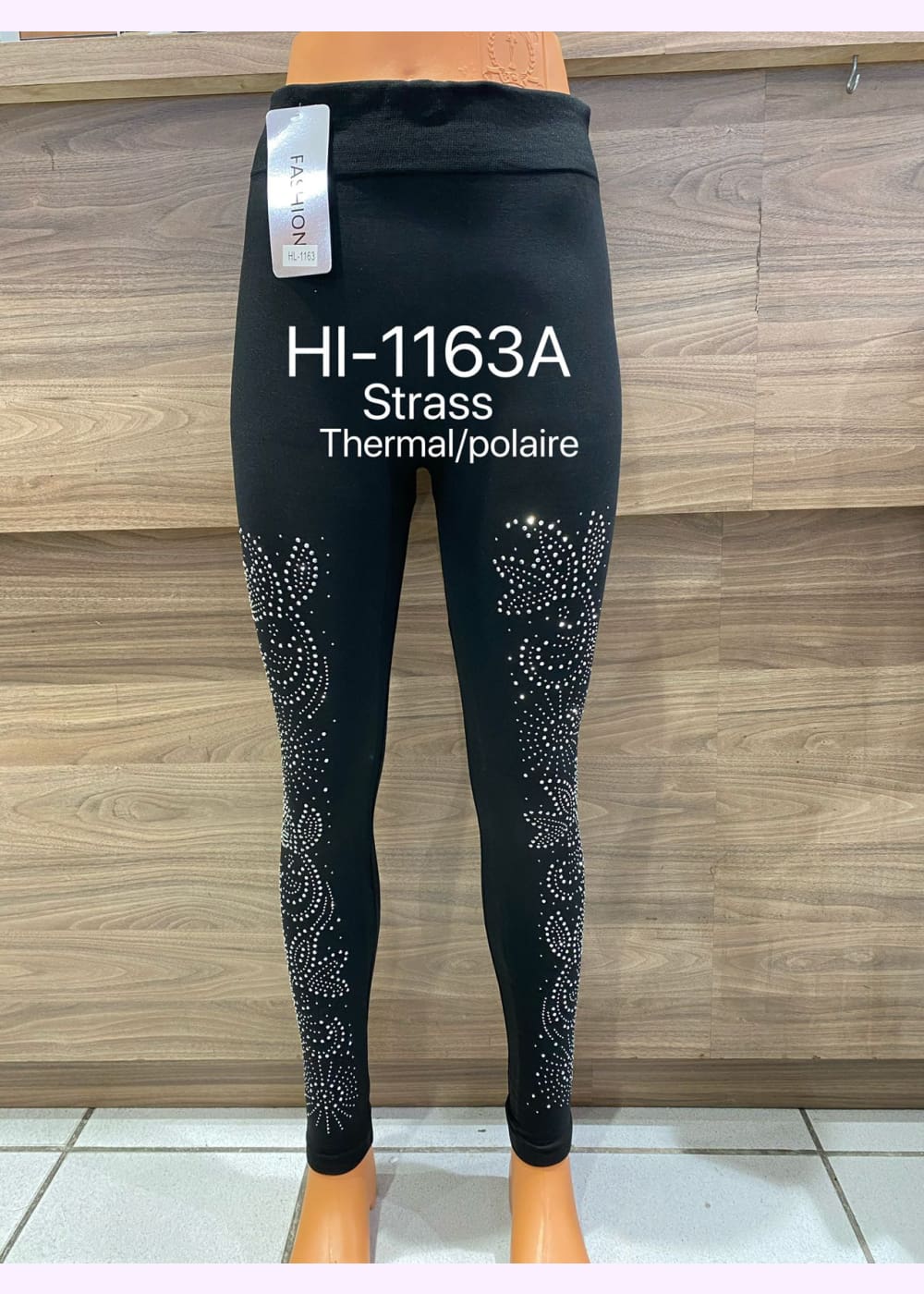 Talvijeggins 1163 musta 1224 - legginsit