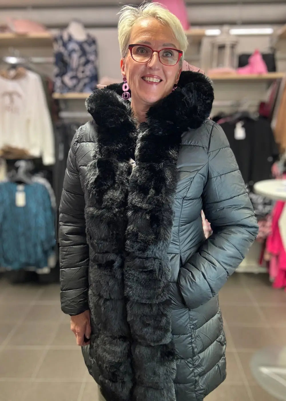 Toppatakki z&z madie musta 1024 kääntötakki - takki