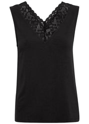 Toppi cream trulla top musta - toppi