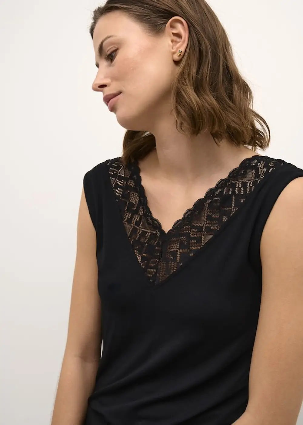 Toppi cream trulla top musta - toppi