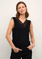 Toppi cream trulla top musta - toppi