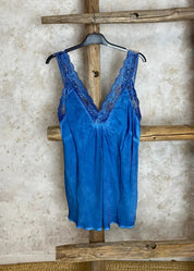 Toppi denisse eri värejä 0624 | sähkönsininen | toppi