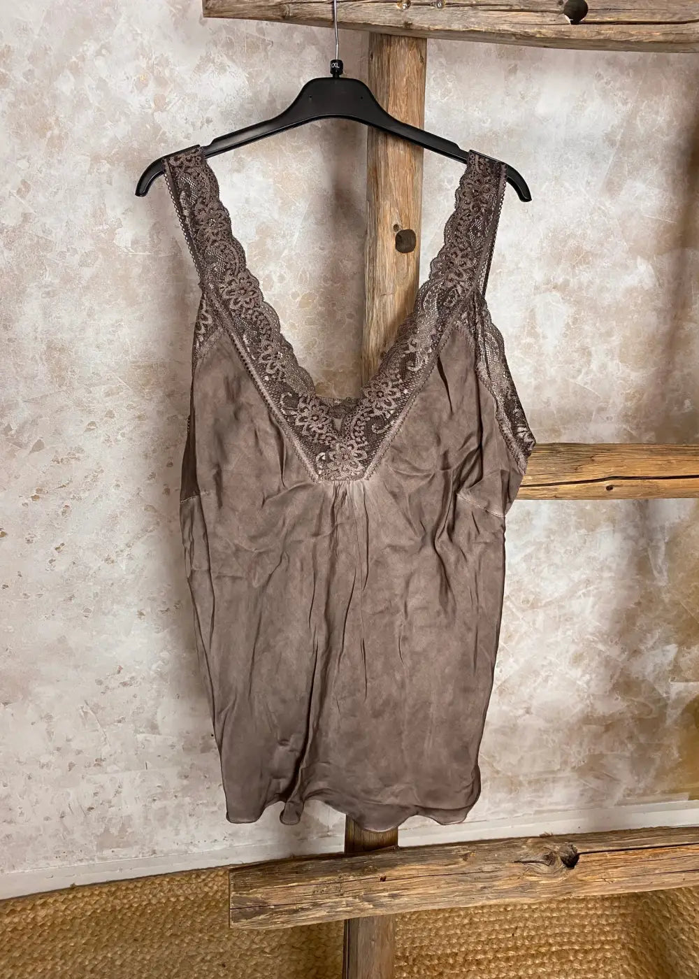 Toppi denisse pluskoko eri värejä 0924 - ruskea - toppi