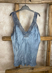 Toppi denisse pluskoko eri värejä 0924 - vaaleansininen - toppi