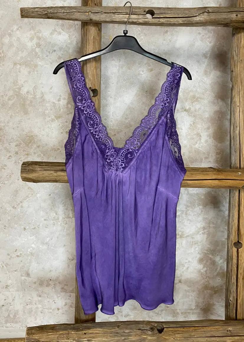 Toppi denisse pluskoko eri värejä 0924 - lila - toppi