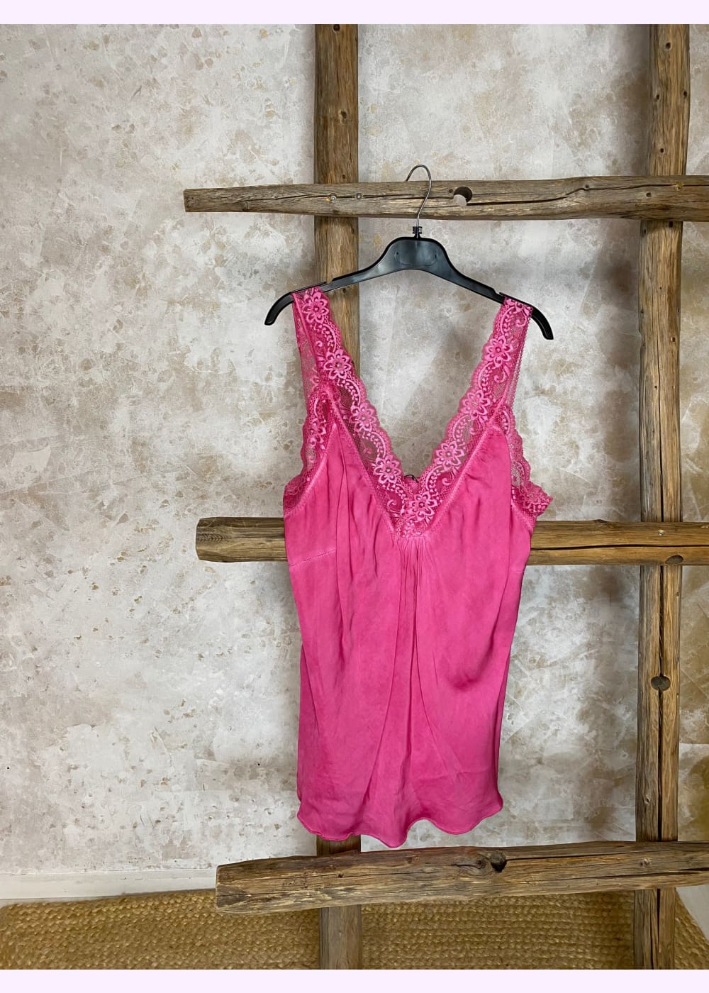 Toppi denisse pluskoko eri värejä 0924 - pinkki - toppi