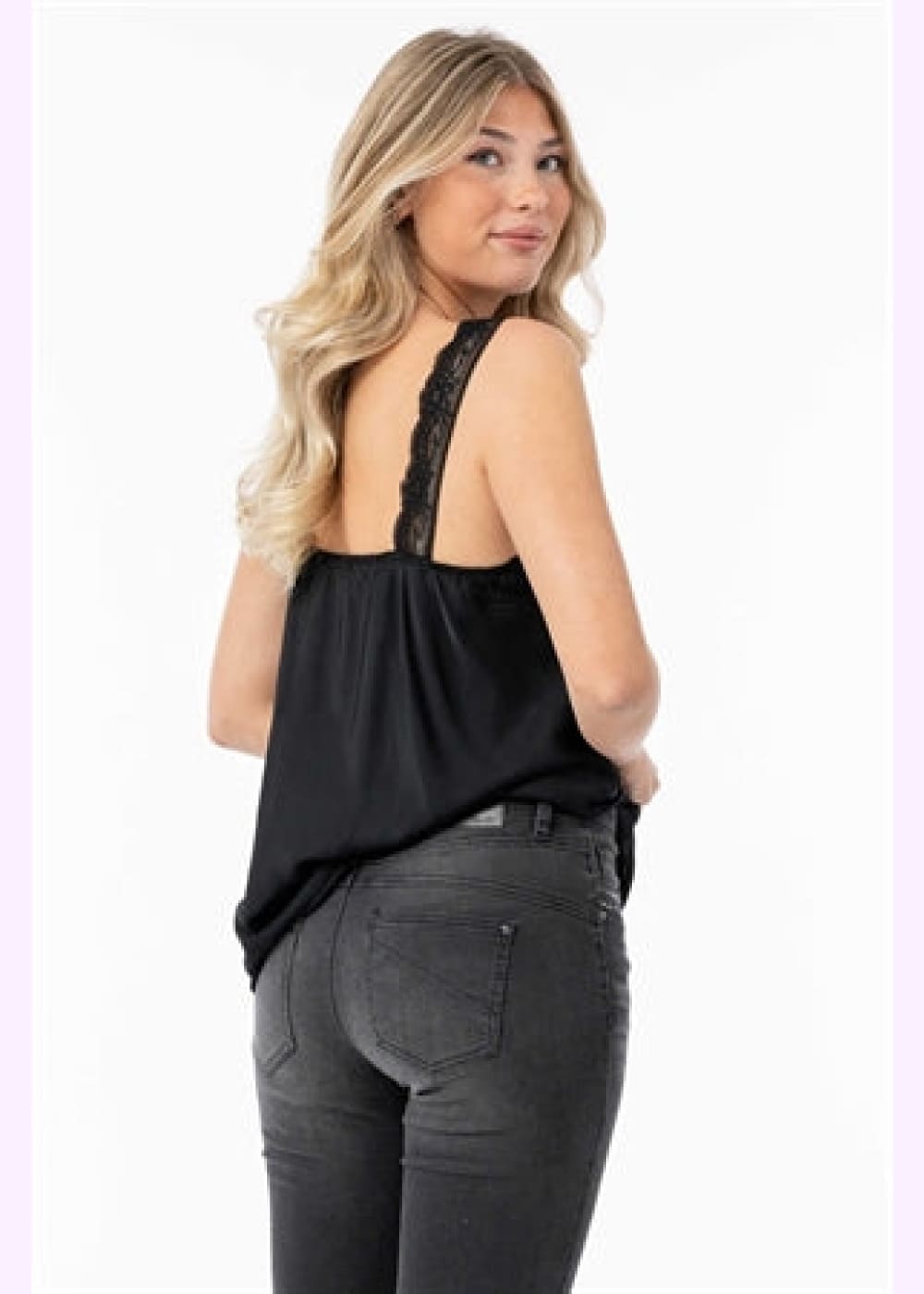 Toppi lily lace capri collection musta 0923 - toppi