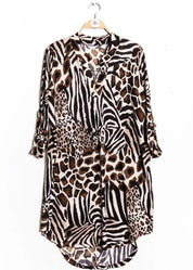 Tunika fm rester ruskea - tunika