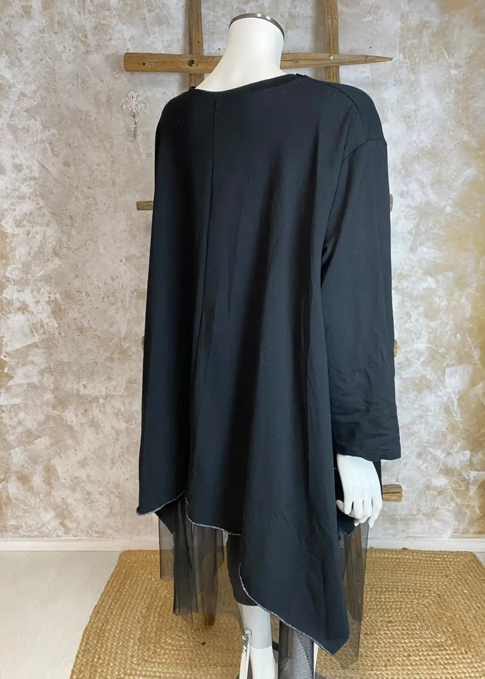 Tunika rosanne musta 1124 - tunika