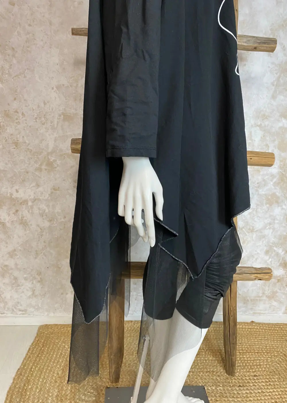 Tunika rosanne musta 1124 - tunika