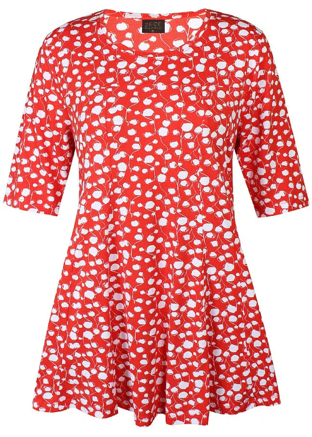 Tunika zeze floret punainen 0424 - tunika