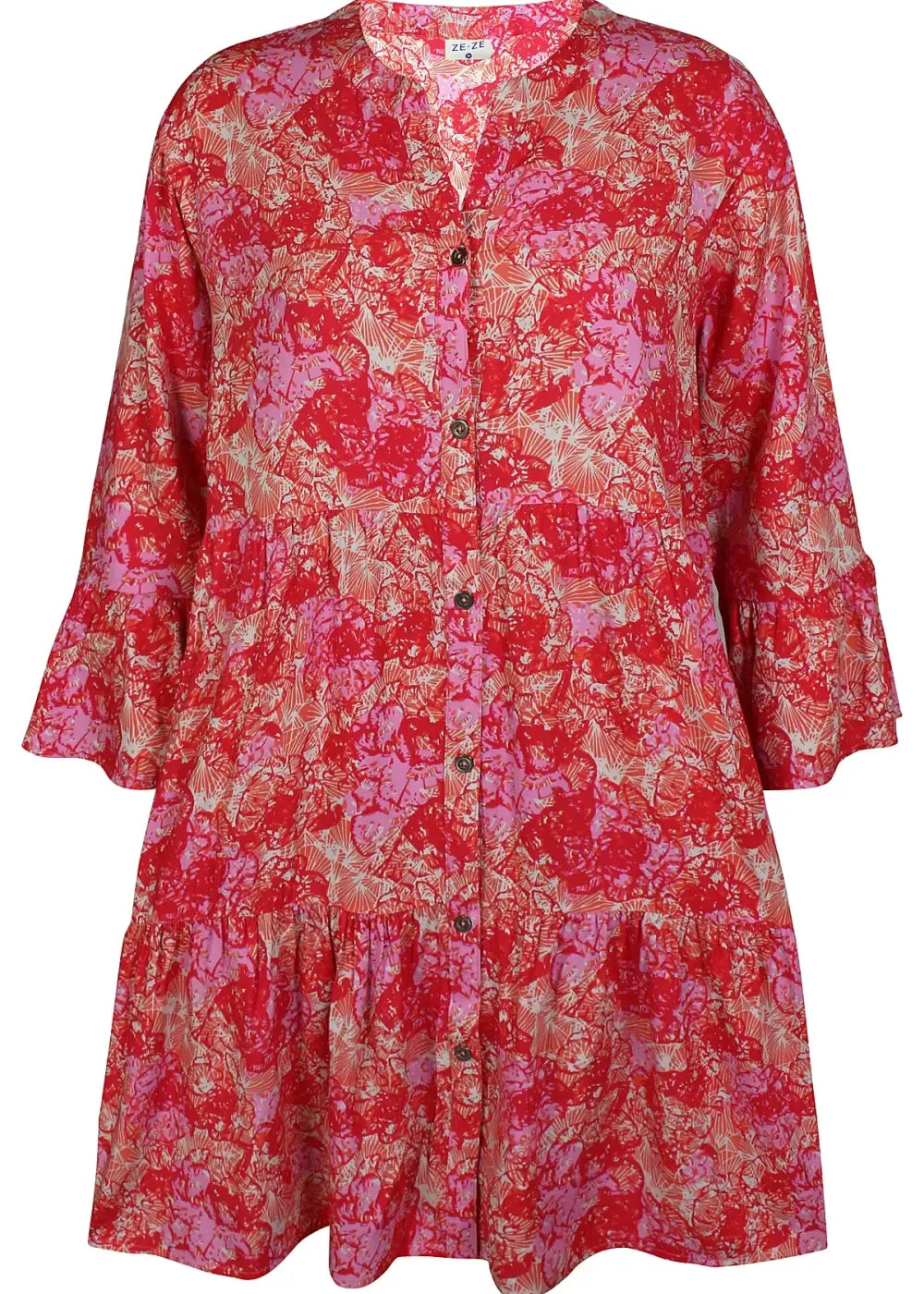 Tunika zeze katlen 583 punainen 0425 - tunika