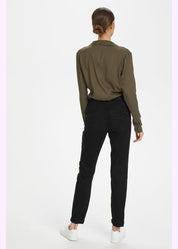 Twill housut cream - housut