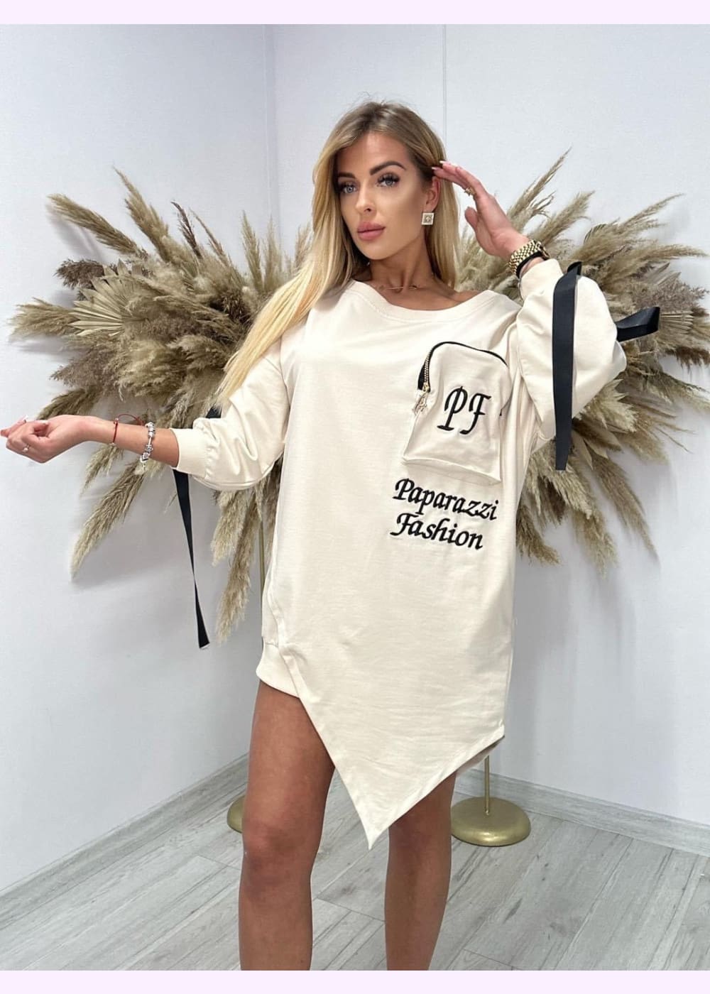 Collegetunika paparazzi number 12 beige - college