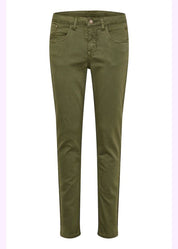 Twill housut lottecr cream vihreä - housut